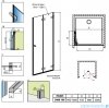 Radaway Arta Dwb drzwi wnękowe 100cm prawe szkło przejrzyste 386152-03-01R